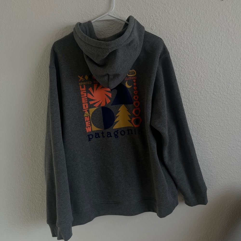 Patagonia Dark Gray Zip-Up Hoodie (XL) - Picture 2 of 6